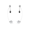 Swallow And Flower Earrings - Roz Buehrlen - 1