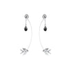 Swallow And Flower Earrings - Roz Buehrlen - 2