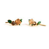 Gold wild rose ear creepers