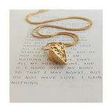 Gold heart Roz Buehrlen Jewellery
