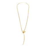 Gold Swallow and Key Necklace - Roz Buehrlen - 1