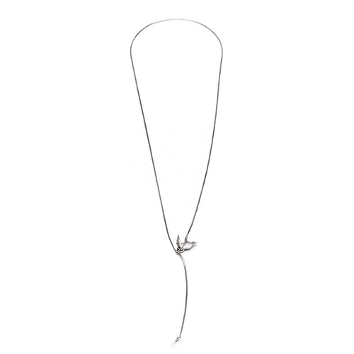 Swallow and Key Necklace - Roz Buehrlen - 1
