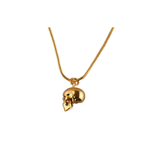 Gold Skull Pendant - Roz Buehrlen - 1