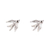 Silver Swallow Stud Earrings - Roz Buehrlen - 1
