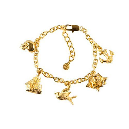 Gold charm bracelet - Roz Buehrlen - 1
